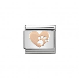 Composable Classic Link "Heart & Paw" Rose Gold 430104/12