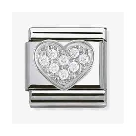 Composable Classic Link "Heart" Silver & CZ 330304/01
