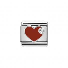 Composable Classic Link "Heart" Silver & CZ 330305-01