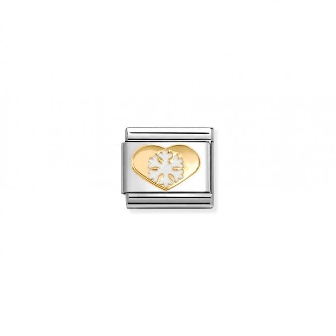 Nomination Composable Classic Link Heart Snowflake White 030225/26