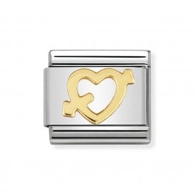 Composable Classic Link "Heart With Arrow" Gold 030116-09