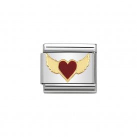 Composable Classic Link "Heart With Wings" Gold 030207-45