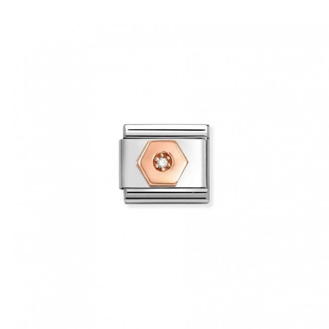 Nomination Composable Classic Link, Hexagon with CZ 430305/48