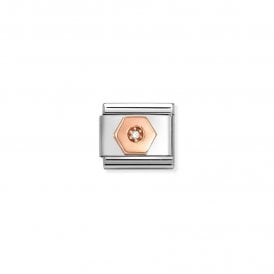 Composable Classic Link, Hexagon with CZ 430305/48