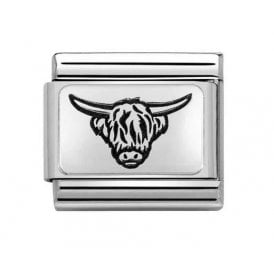 Composable Classic Link "Highland Cow" Silver 330111/35
