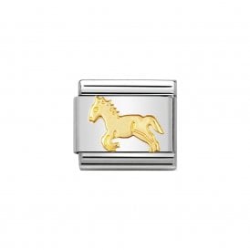 Composable Classic Link "Horse" Yellow Gold Charm 030112/09