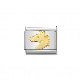 Composable Classic Link "Horses Head" Gold 030112-10