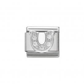 Composable Classic Link "Horseshoe" Silver & CZ 330304-06