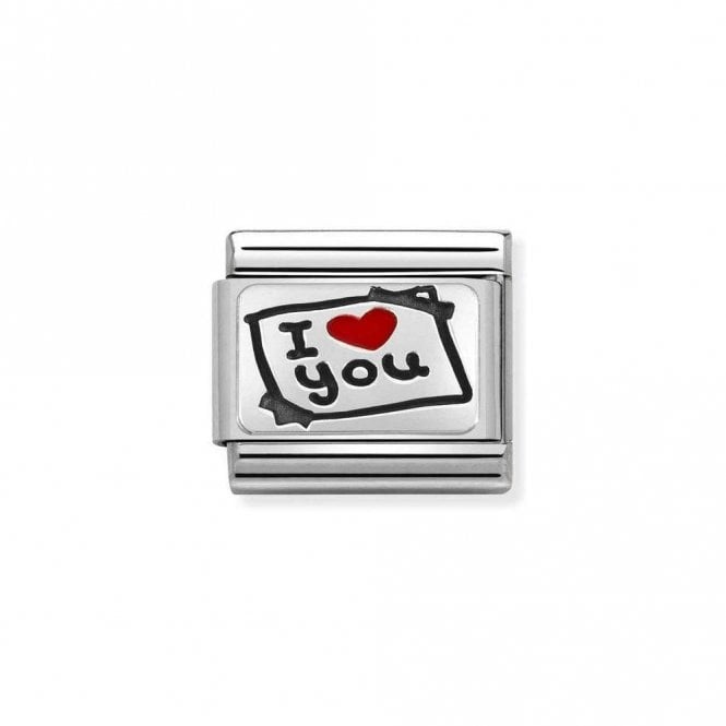 Nomination Composable Classic Link I Heart You Silver 330208/50