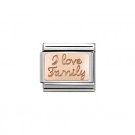 Composable Classic Link "I Love Family" Rose Gold 430101-41