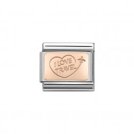 Composable Classic Link "I Love Travel" Rose Gold 430110/02