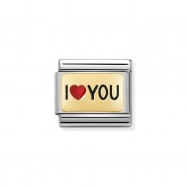 Composable Classic Link "I Love You" Gold 030284-52