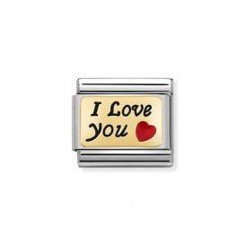 Composable Classic Link "I Love You" Gold 030284-55