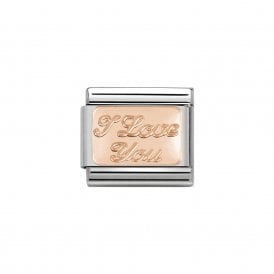 Composable Classic Link "I Love You" Rose Gold 430101-30