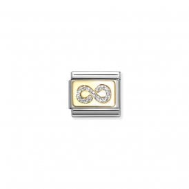 Composable Classic Link Infinity Silver Glitter 030224/06