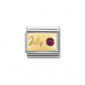 Composable Classic Link "July Ruby" Gold  030519-07 