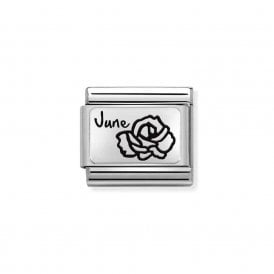 Composable Classic Link "June Rose" Silver 330112-18 