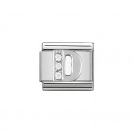 Composable Classic Link "Letter D" Silver & CZ 330301-04