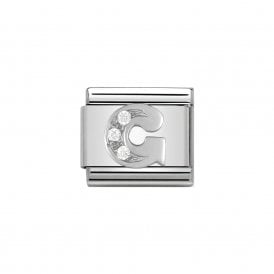 Composable Classic Link "Letter G" Silver & CZ 330301-07