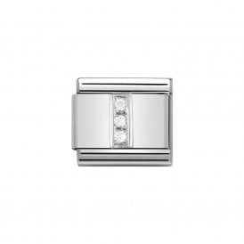 Composable Classic Link "Letter I" Silver & CZ 330301-09