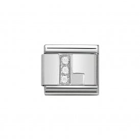 Composable Classic Link "Letter L" Silver & CZ 330301-12