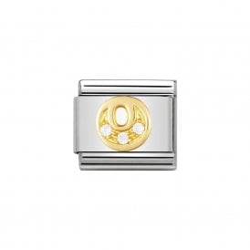 Composable Classic Link "Letter O" Gold & CZ 030301-15