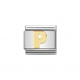 Composable Classic Link "Letter P" Gold 030101-16