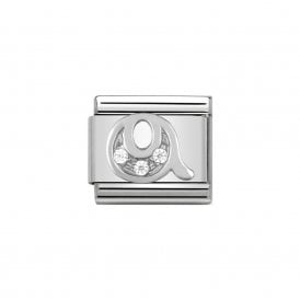 Composable Classic Link "Letter Q" Silver & CZ 330301-17