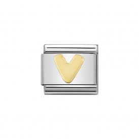 Composable Classic Link "Letter V" Gold 030101-22