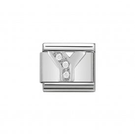 Composable Classic Link "Letter Y" Silver & CZ 330301-25
