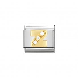 Composable Classic Link "Letter Z" Gold & CZ 030301-26