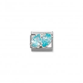 Composable Classic Link Light Blue Twin Drops 330329/16