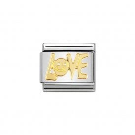 Composable Classic Link "Love" Gold 030107-06