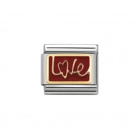 Composable Classic Link "Love Italics" Gold 030284/11 
