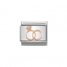 Composable Classic Link "Marriage Rings" Rose Gold 4302104-13