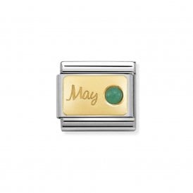 Composable Classic Link "May Emerald" Gold  030519-05 