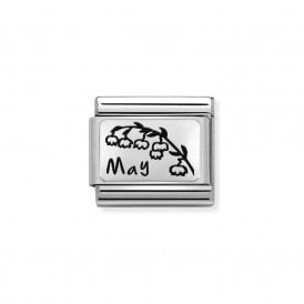 Composable Classic Link "May Lily Of The Valley" Silver 330112-17 