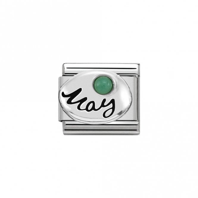 Nomination Composable Classic Link May Silver & Emerald 330505/05