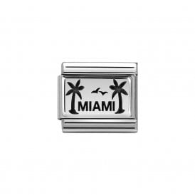 Composable Classic Link "Miami Palms" Silver 330102-48