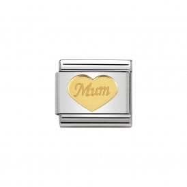 Composable Classic Link "Mum Heart" Gold 030162-38
