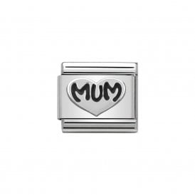 Composable Classic Link "Mum Heart" Silver 330101-12