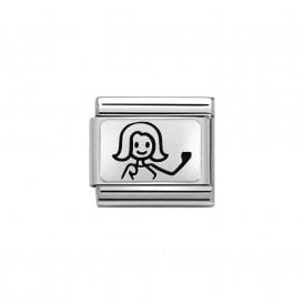 Composable Classic Link "Mum" Silver  330109-46