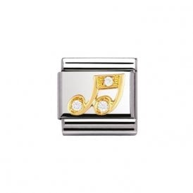 Composable Classic Link "Music Note" Gold 030308-18 