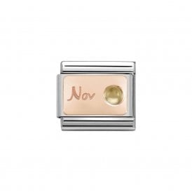 Composable Classic Link "November" Rose Gold & Citrine 430508-11