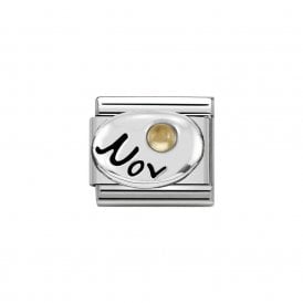 Composable Classic Link "November" Silver & Citrine 330505-11