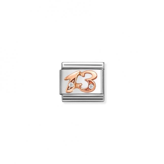 Nomination Composable Classic Link Number 13 with CZ 430315/13