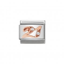 Composable Classic Link "Number 21" Rose Gold & CZ 430315-21