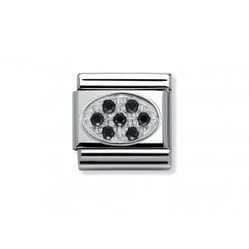 Composable Classic Link "Oval Pave" Silver 330308-10