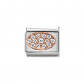 Composable Classic Link "Oval" Rose Gold CZ 430312-01