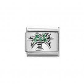 Composable Classic Link "Palm Tree" Silver & CZ 330304-26